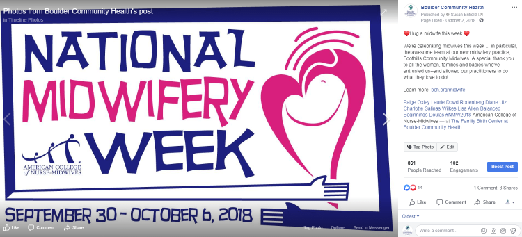 national midwifery week social post